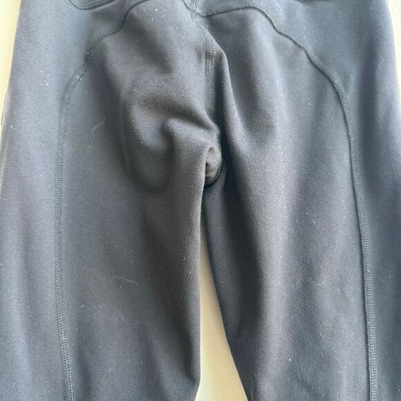 Alo Yoga Banded Yoga Leggings Block Size Medium Logo Calf High Rise Compressive - Picture 7 of 8